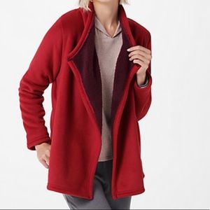 Cuddl Duds fleece wear bonded sherpa cascade front jacket